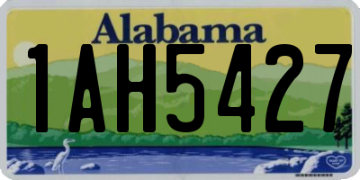 AL license plate 1AH5427