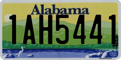 AL license plate 1AH5441
