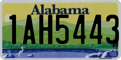 AL license plate 1AH5443