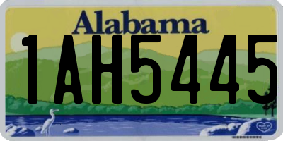 AL license plate 1AH5445