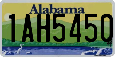 AL license plate 1AH5450