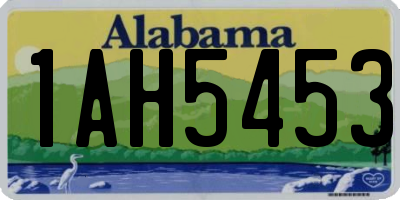 AL license plate 1AH5453
