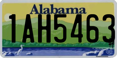 AL license plate 1AH5463