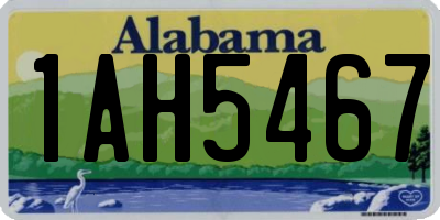 AL license plate 1AH5467