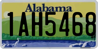 AL license plate 1AH5468