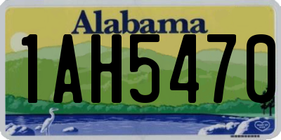 AL license plate 1AH5470