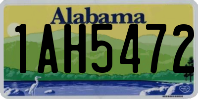 AL license plate 1AH5472