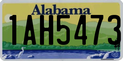 AL license plate 1AH5473
