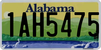 AL license plate 1AH5475