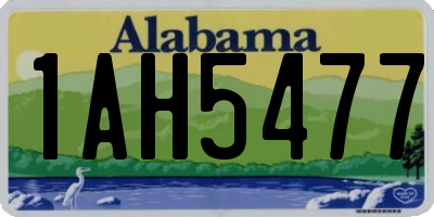 AL license plate 1AH5477