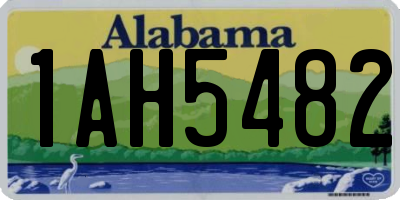 AL license plate 1AH5482