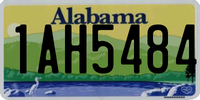 AL license plate 1AH5484