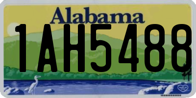 AL license plate 1AH5488