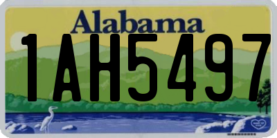 AL license plate 1AH5497