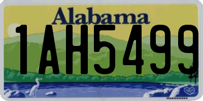 AL license plate 1AH5499