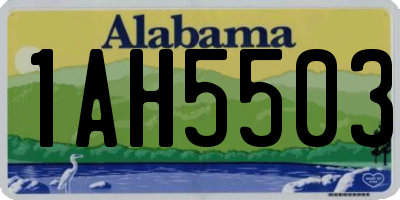 AL license plate 1AH5503