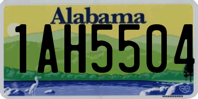 AL license plate 1AH5504