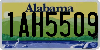 AL license plate 1AH5509