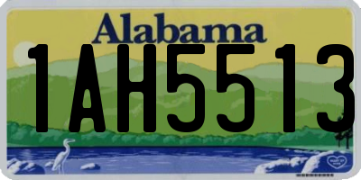 AL license plate 1AH5513