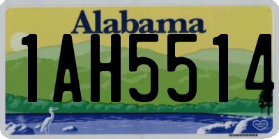 AL license plate 1AH5514