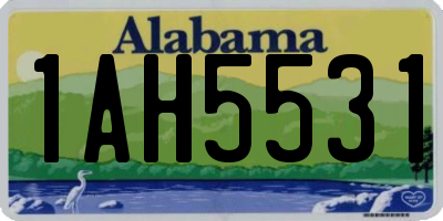 AL license plate 1AH5531