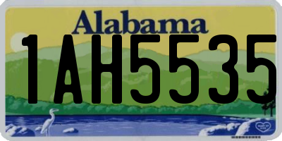 AL license plate 1AH5535