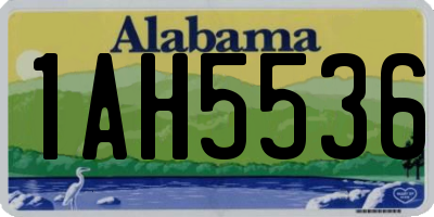 AL license plate 1AH5536