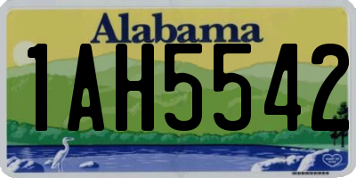 AL license plate 1AH5542