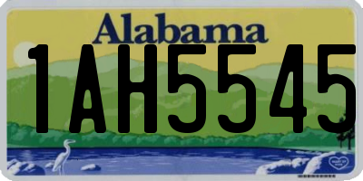 AL license plate 1AH5545