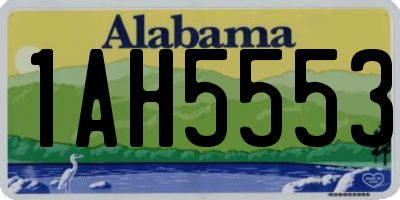 AL license plate 1AH5553