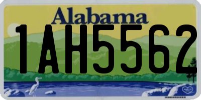 AL license plate 1AH5562