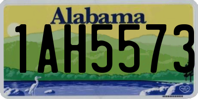 AL license plate 1AH5573