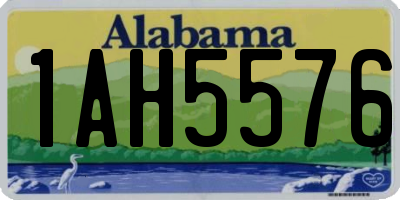 AL license plate 1AH5576