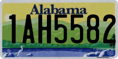 AL license plate 1AH5582
