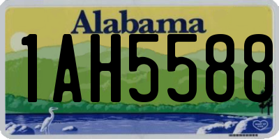 AL license plate 1AH5588