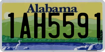 AL license plate 1AH5591