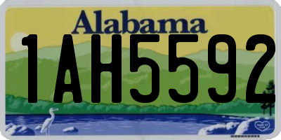 AL license plate 1AH5592