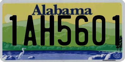 AL license plate 1AH5601