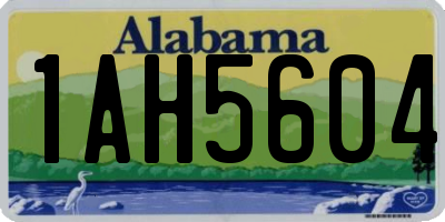 AL license plate 1AH5604