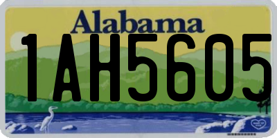 AL license plate 1AH5605