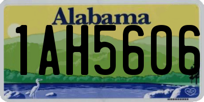 AL license plate 1AH5606