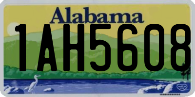 AL license plate 1AH5608