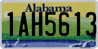 AL license plate 1AH5613