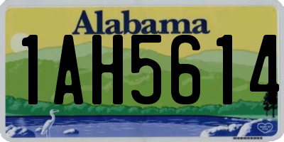 AL license plate 1AH5614