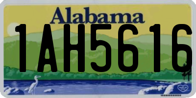 AL license plate 1AH5616