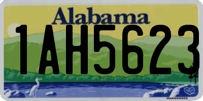 AL license plate 1AH5623