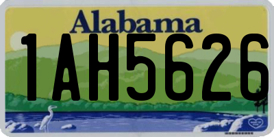 AL license plate 1AH5626
