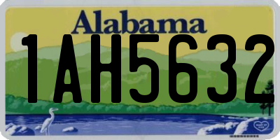 AL license plate 1AH5632