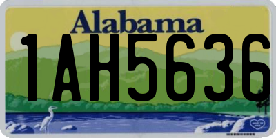 AL license plate 1AH5636