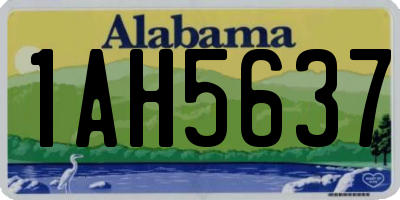 AL license plate 1AH5637